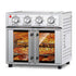 29.5 QT Air Fryer Convection Toaster Oven, French Door, 6 Slices, 1700W, Multifunction Oven, Air Fryer, Toast, Grill, Defrost, Bake, Time And Temperature Controls, Silver, Amazon Resale Prohibited - I Like It I Love It