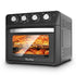 27.5QT 6-in-1 Air Fryer Toaster Oven, Dropdown-Door, 6-Slice, Countertop Convection Oven, Air Frying, Baking, Roasting, Broiling, Grilling, 1600W, Black, Amazon Resale Prohibited - I Like It I Love It