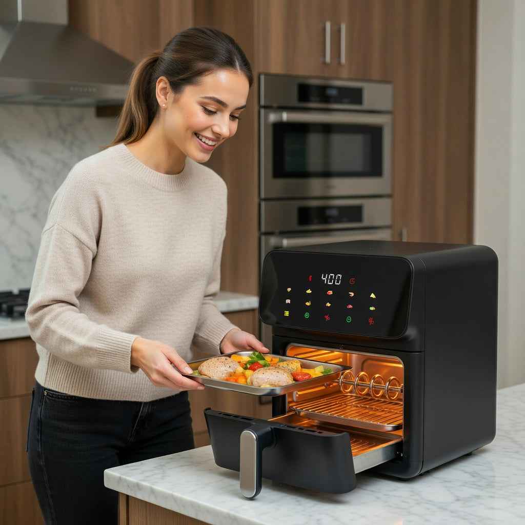 Bluebow 12-Quart XL Air Fryer Oven — Oil-Free Family Cooking, 6-in-1 Countertop Appliance - I Like It I Love It